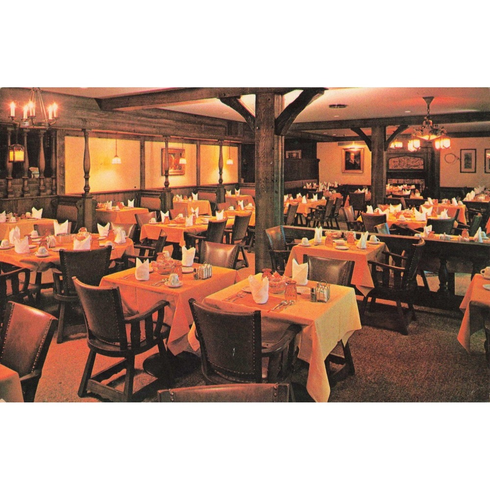 Vintage Sheraton Inn Decatur IL Chef Brewer Restaurant Postcard Lusterchrome - Picture 1 of 2